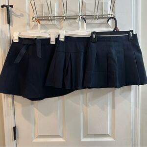 Izod navy blue girls school uniform pull on skorts bundle size 6